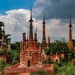 Pagoda forest in Shwe Inn Dein