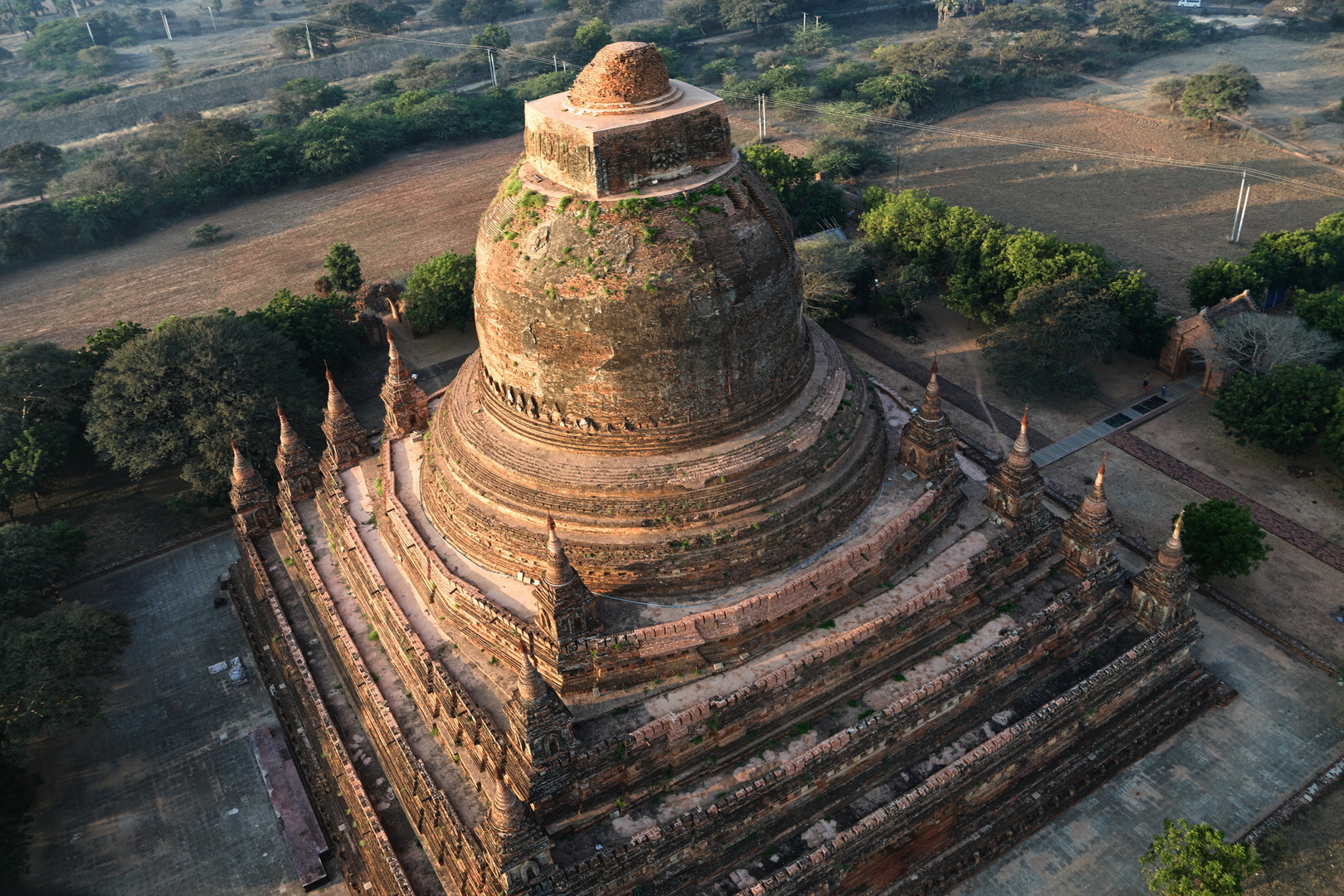 Pagode aus der Vogel Perspektive 