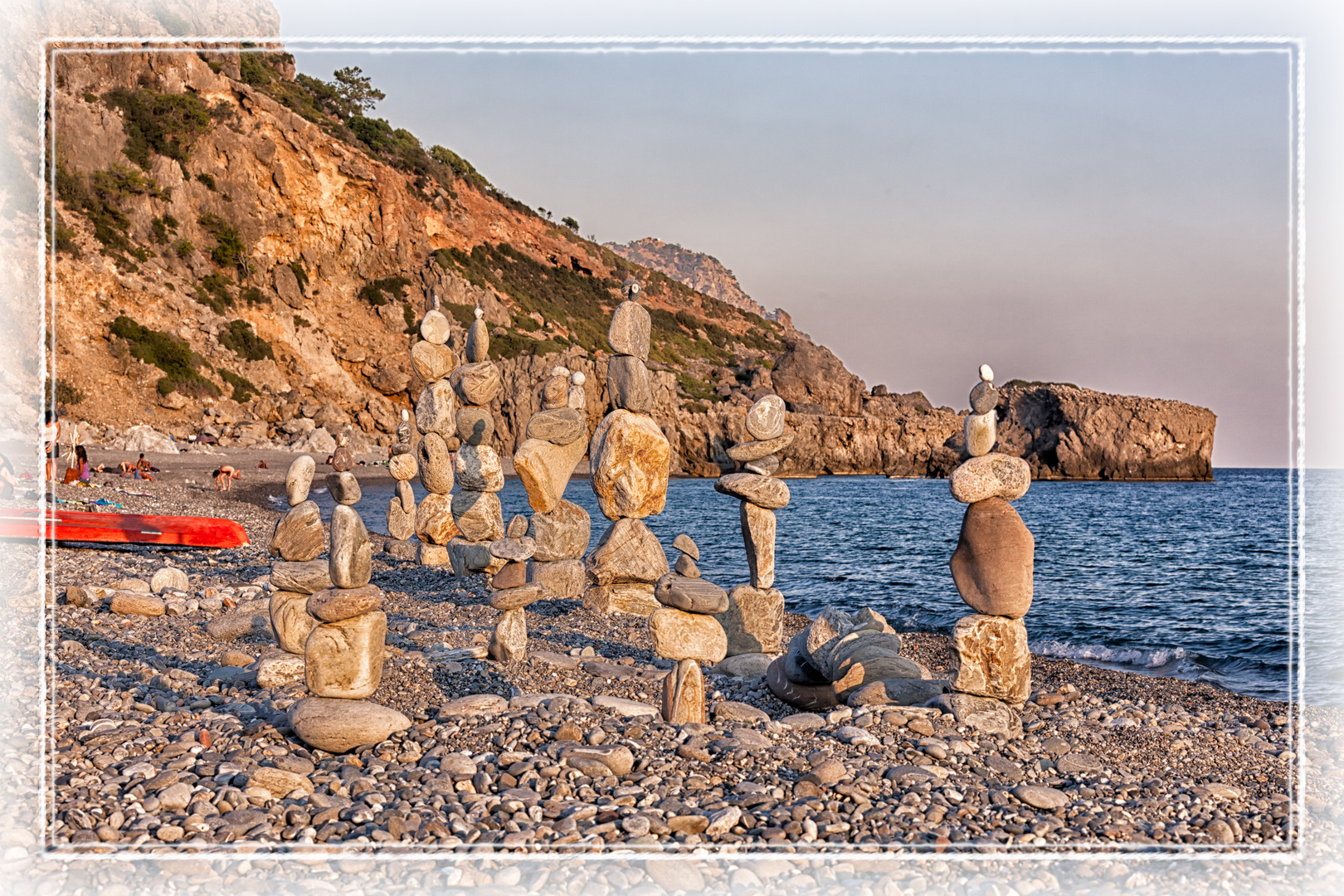 Pagoden am Strand von Sougia 3