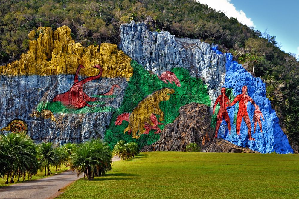 Painted onto the side of Viñales valley