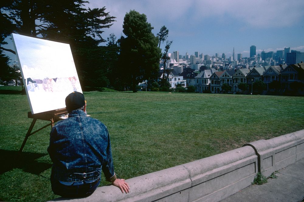 Painters Place in the Streets of San Francisco...