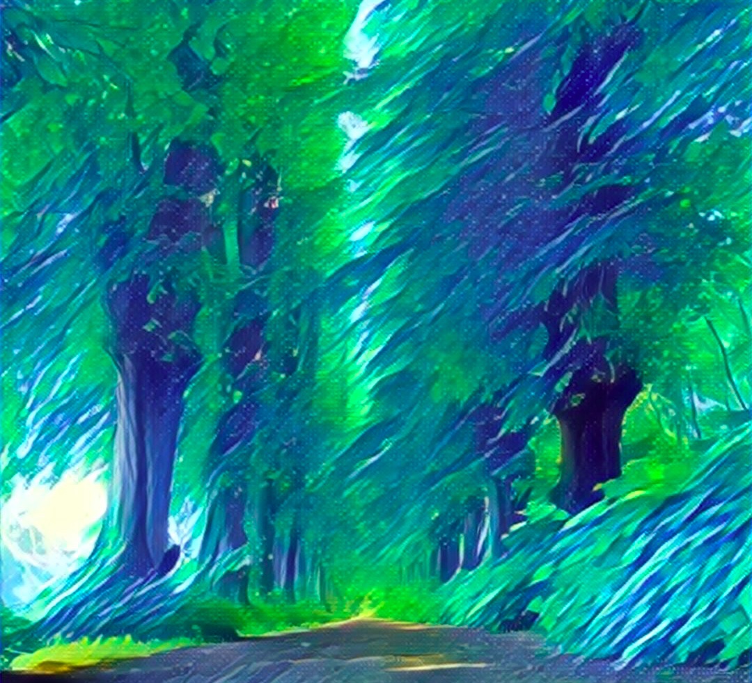 Painting the trees