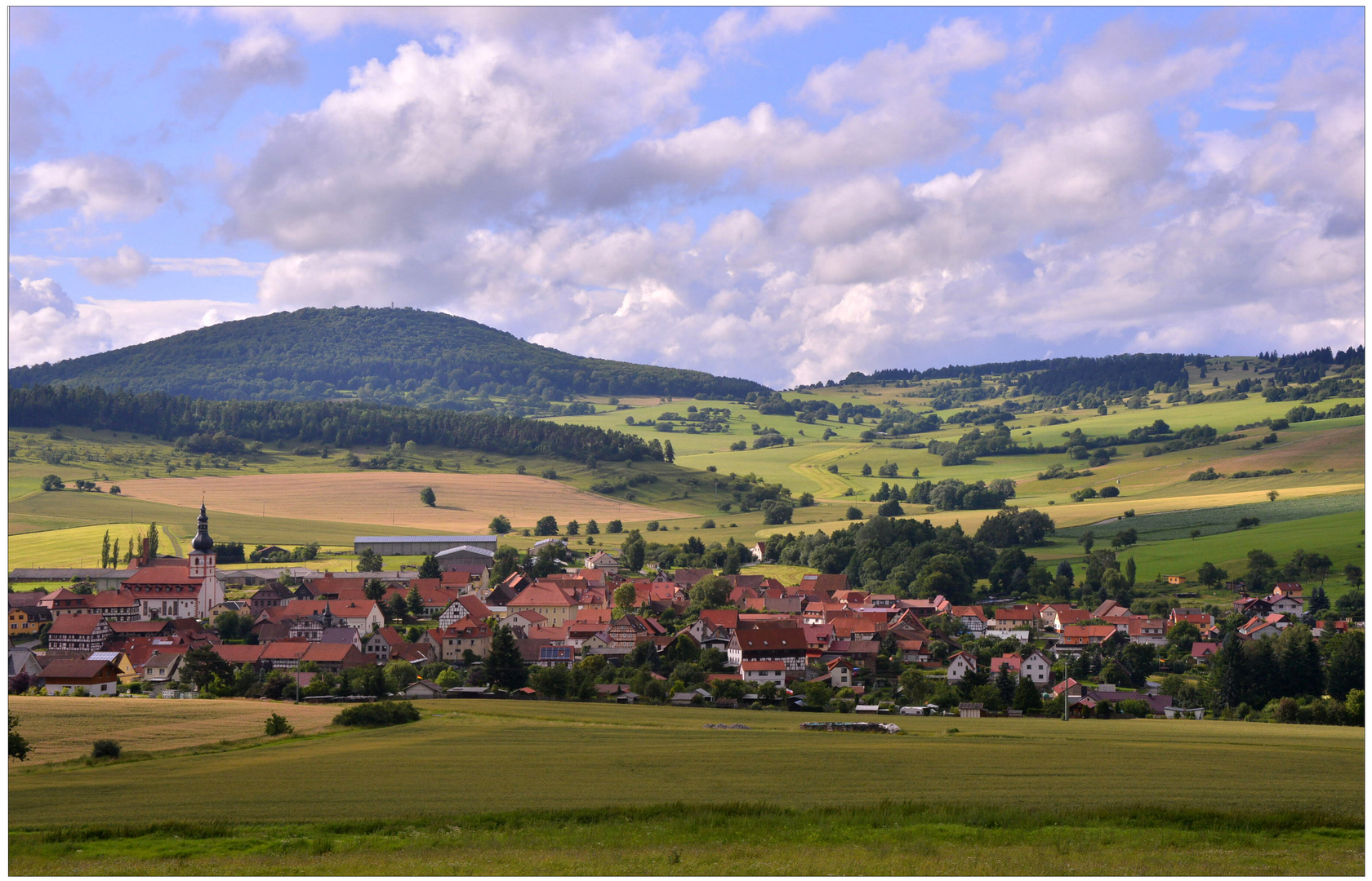 Paisaje con vista a mi pueblo (Blick auf mein Dorf)