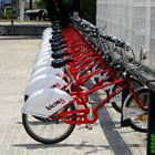 Paisaje de bicicletas urbanas en BCN