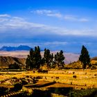 Paisaje del pueblo de Chivay, Peru