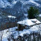 Paisaje invernal Asturias.