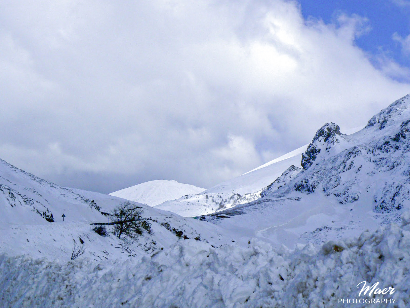 Paisaje nevado. Asturias 2011.