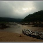 Pakbeng, Mekong -Morgenstimmung am Hafen