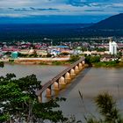 Pakxé from the hilltop view