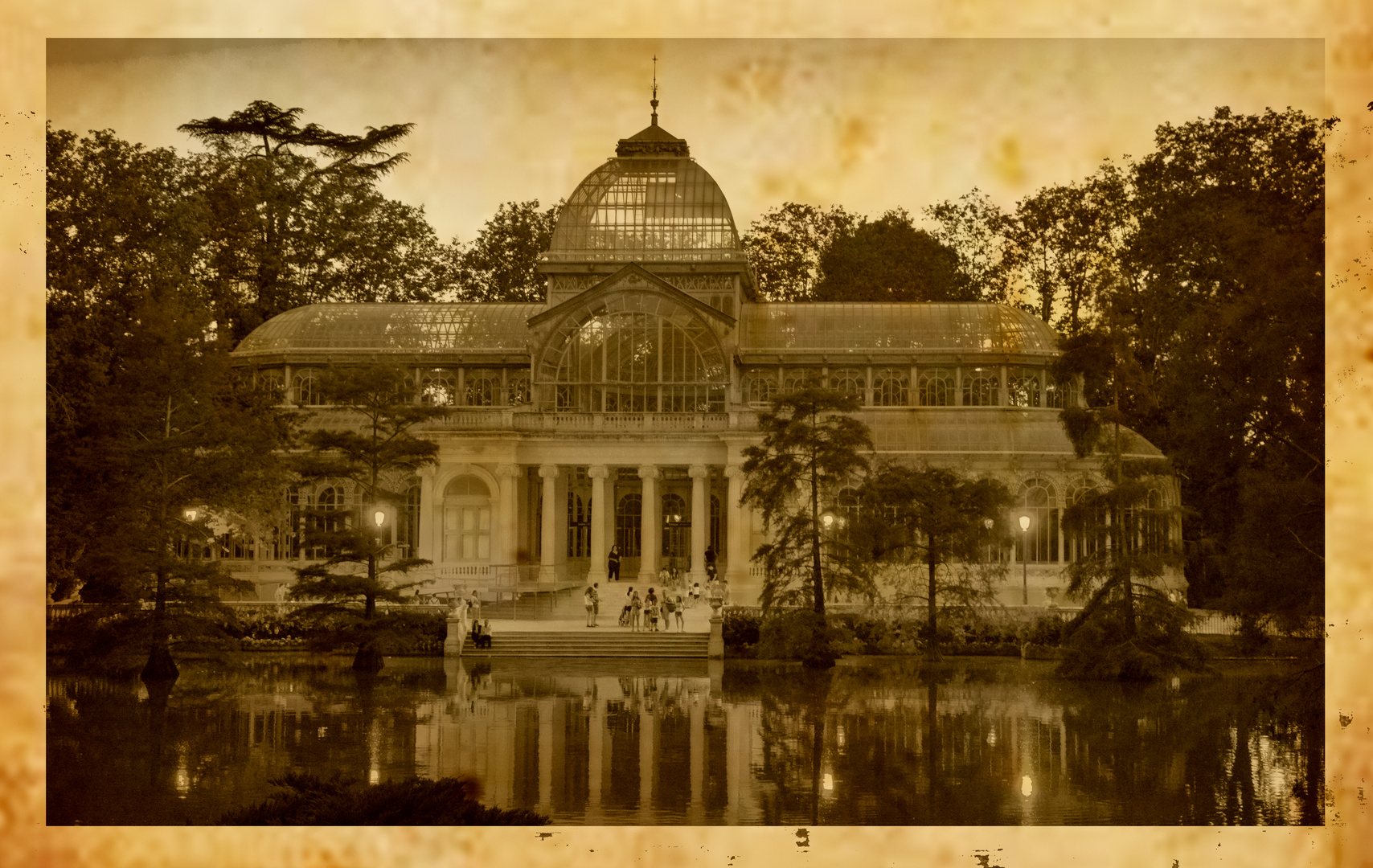 Palacio de cristal, Parque del Retiro en Madrid