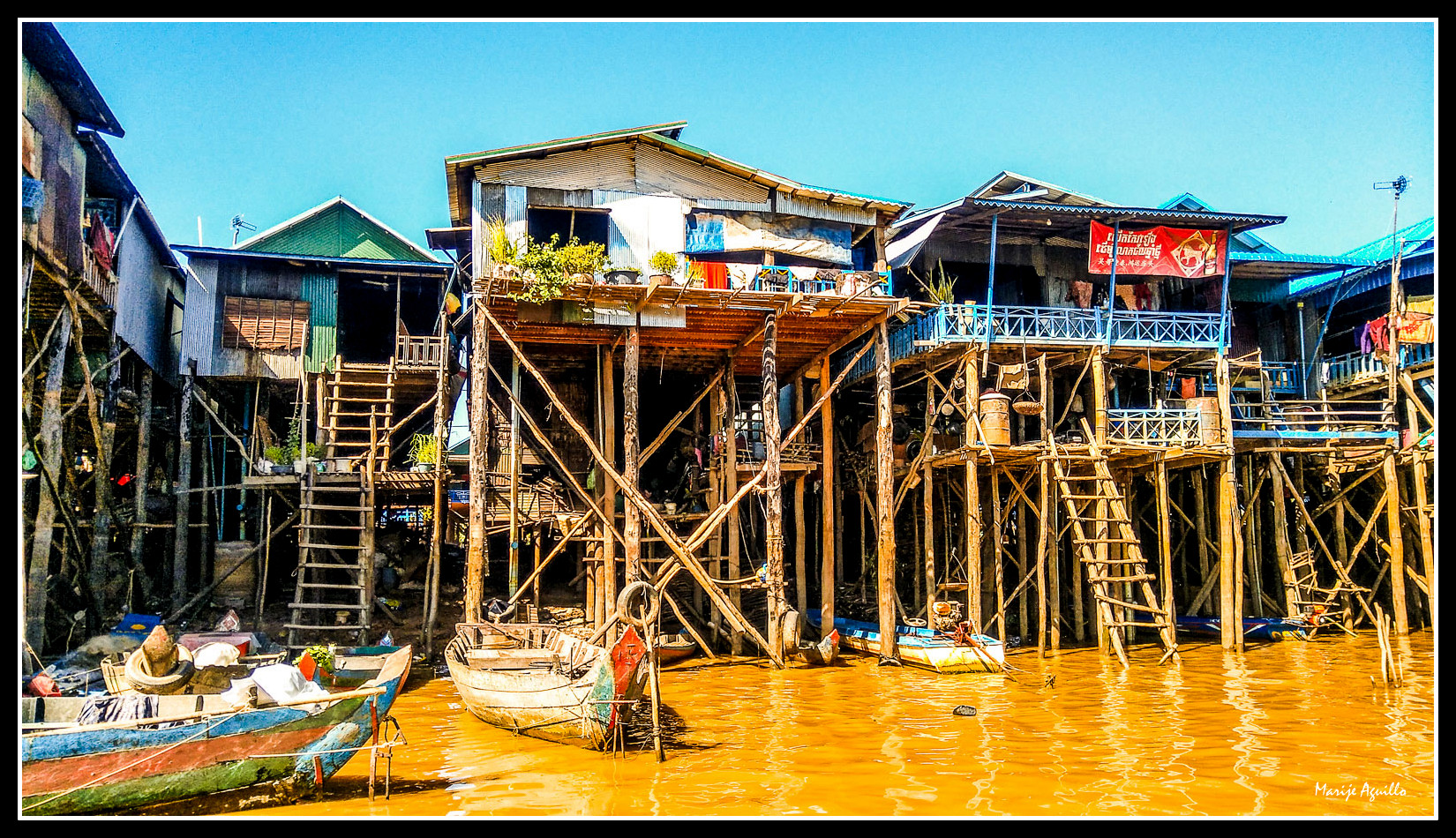 Palafitos del lago Tonlé Sap (Camboya)