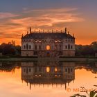 Palais im Großen Garten in Abendstimmung