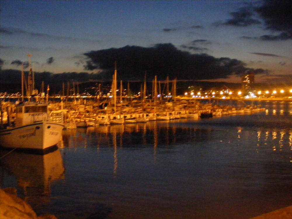 Palamos' port, blurred