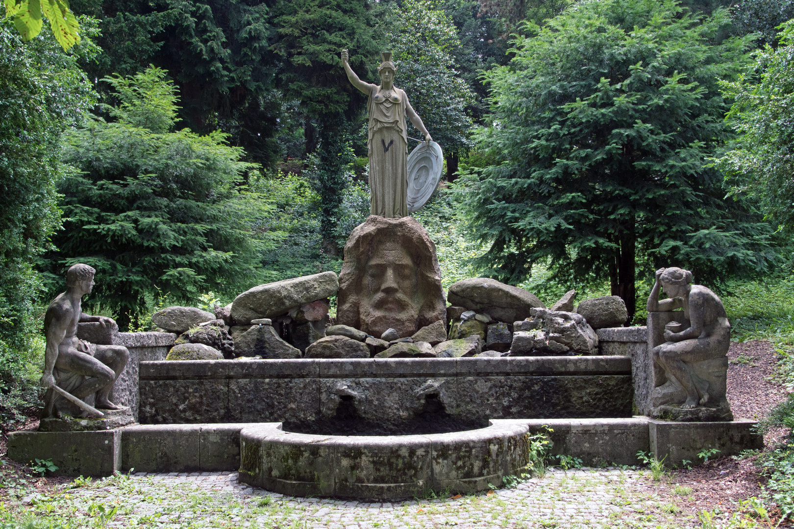 Palas-Athene-Brunnen, Karlshöhe Schtuttgart