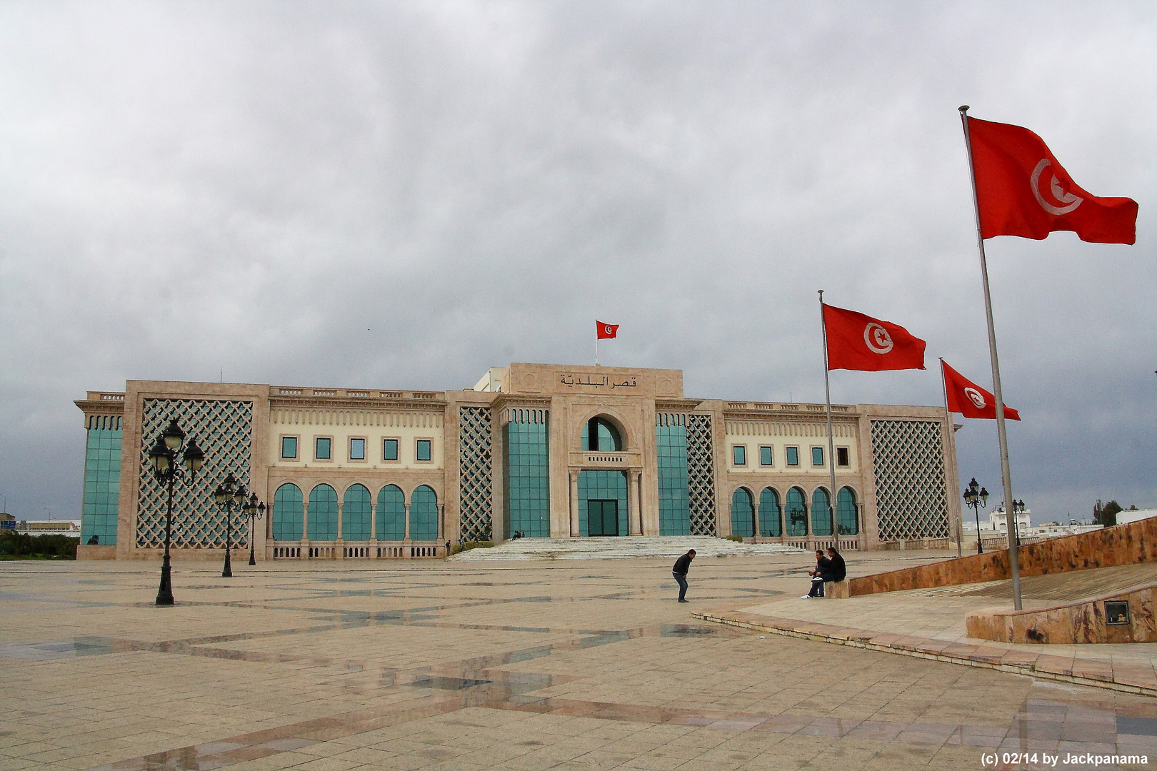 Palast d. tunesischen Präsidenten am Place de la kasbah et l'hotel de ville de Tunis in La Goulette