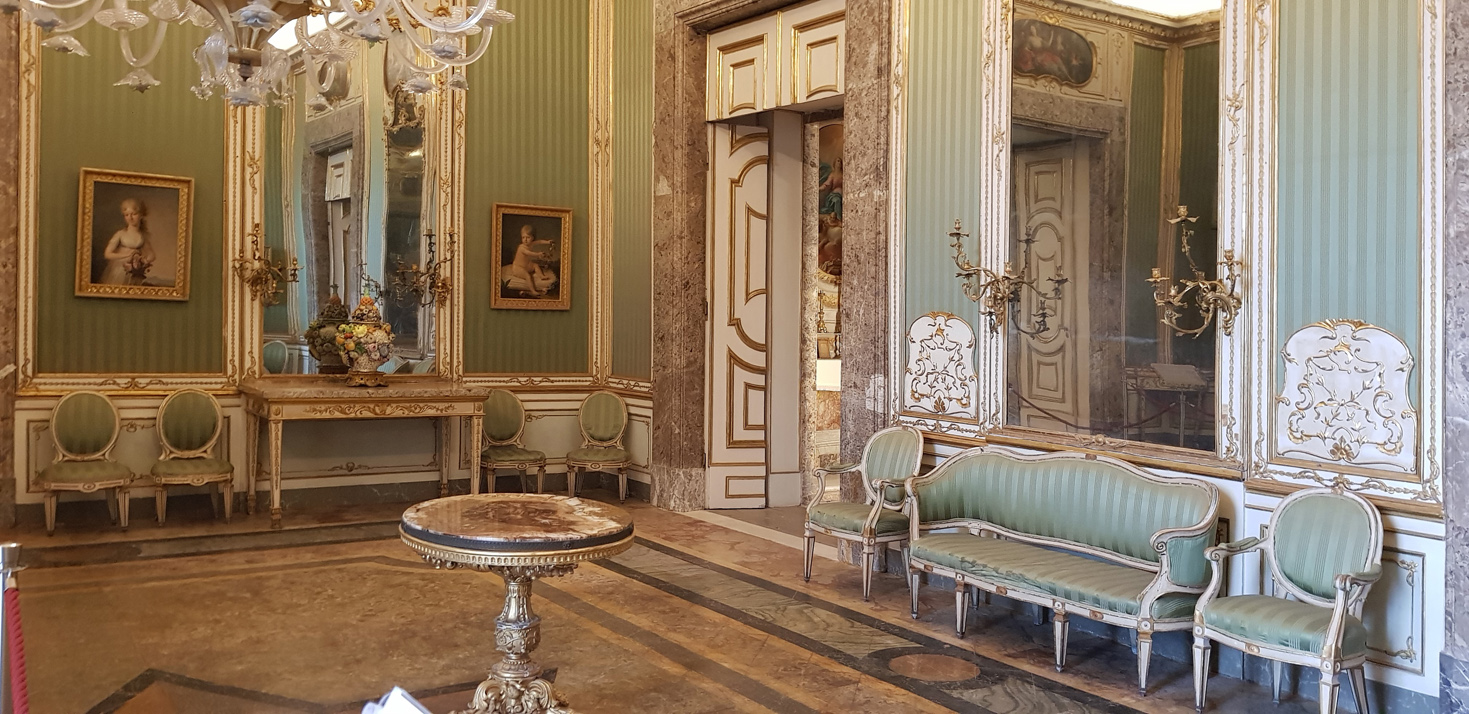 Palast von Caserta grüner Salon