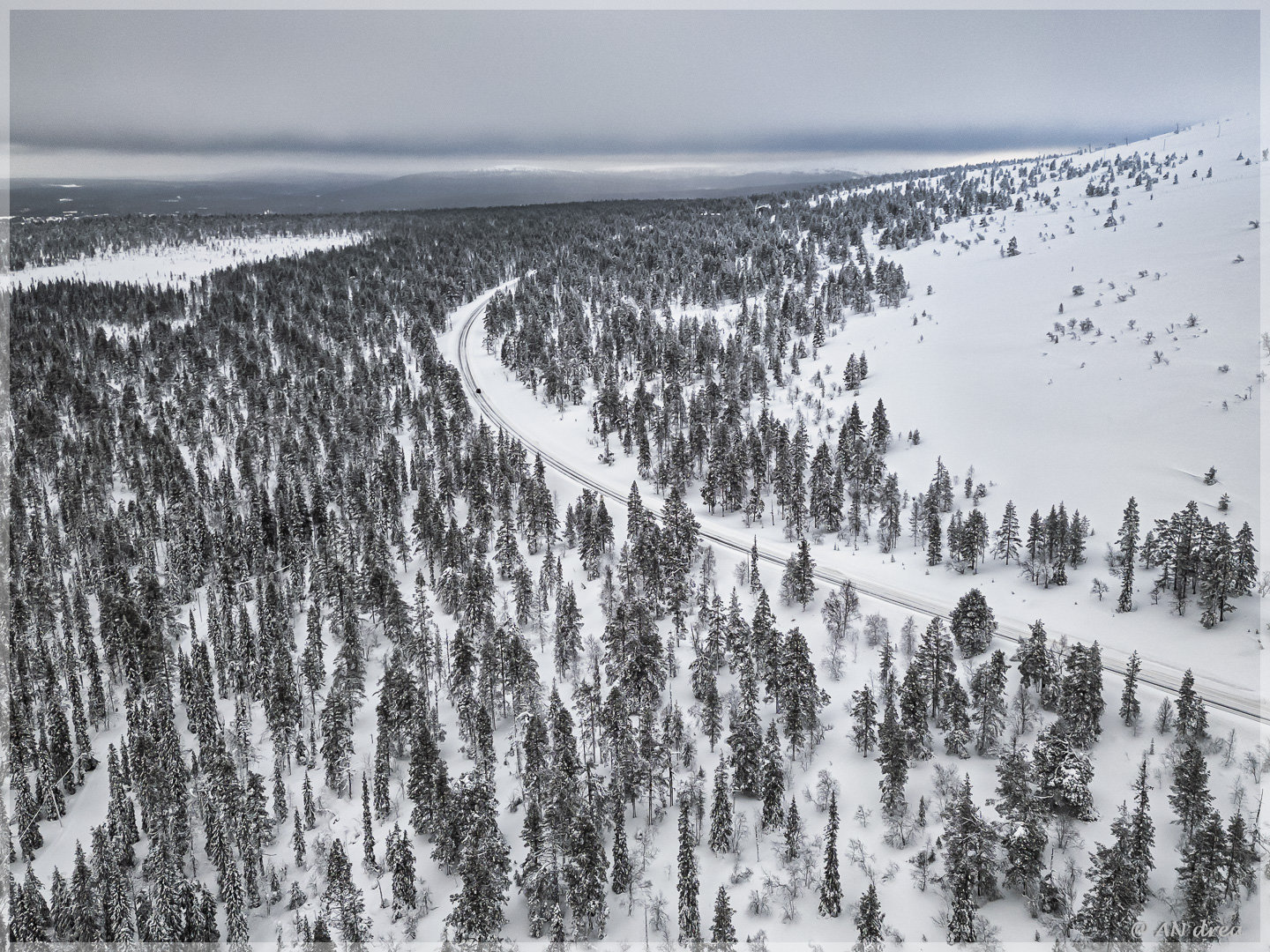 Palastunturi Winter in Finnland