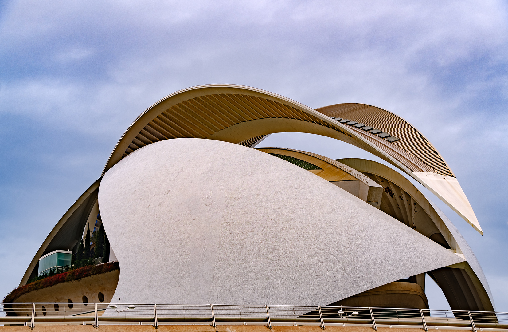 Palau de les Arts in der Stadt der "Wissenschaft und Künste, Valencia, Santiago Calatrava