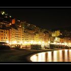 Palazzata di Camogli di notte.