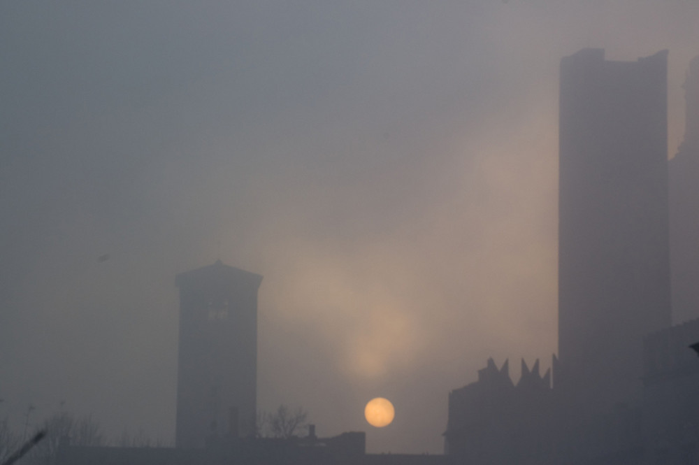 Palazzi nella nebbia