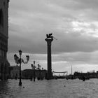 Palazzo Ducale e le colonne di Marco e Todaro con 156cm di acqua alta!