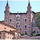 Palazzo ducale in Urbino,facade of turrets