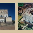 Palazzo Farnese..Caprarola...facciata e ..dall'alto!....