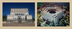 Palazzo Farnese..Caprarola...facciata e ..dall'alto!....