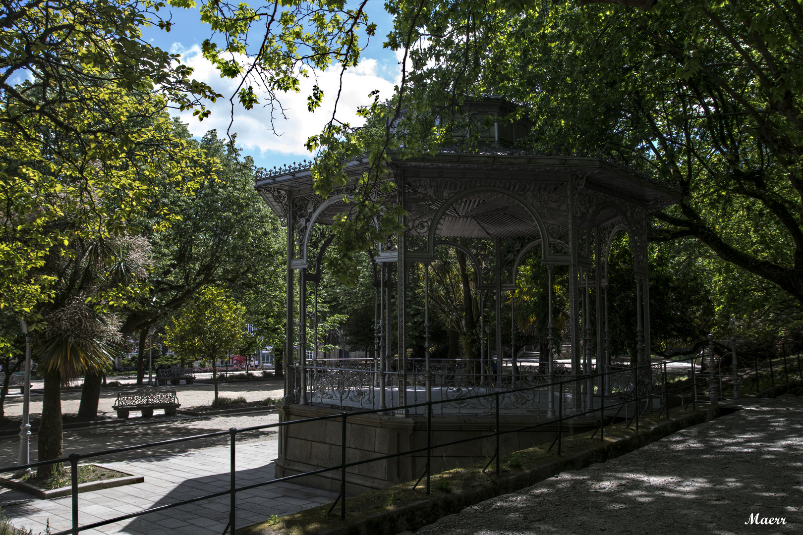 Palco de la música del Parque de La Alameda de Santiago (1)