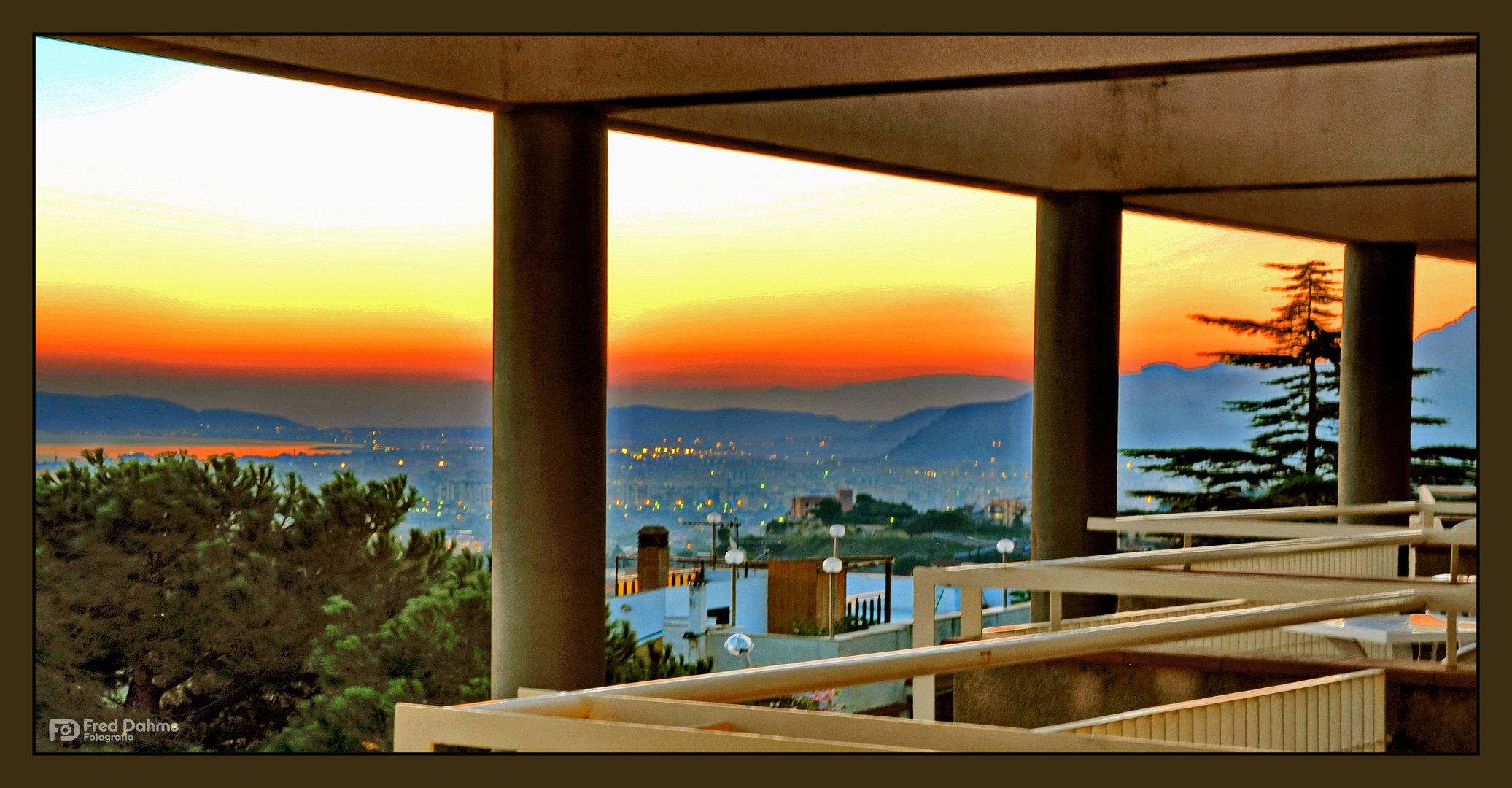 Palermo, Aufnahme vom Balkon des Hotels BEL Tre