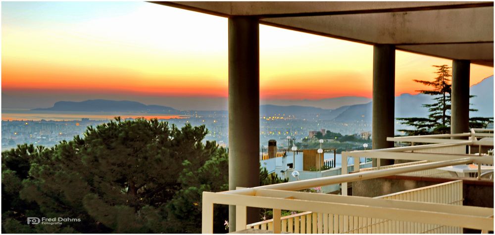 Palermo, Aufnahme vom Balkon des Hotels BEL Tre III