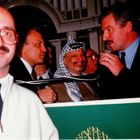 Palestinian President Yasser Arafat with Dr. Norman Ali Khalaf, Petersberg near Bonn, Germany. 1993