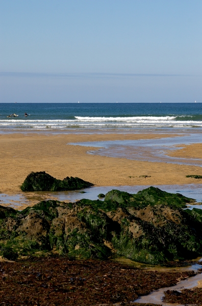 Palette de couleurs en bord de mer