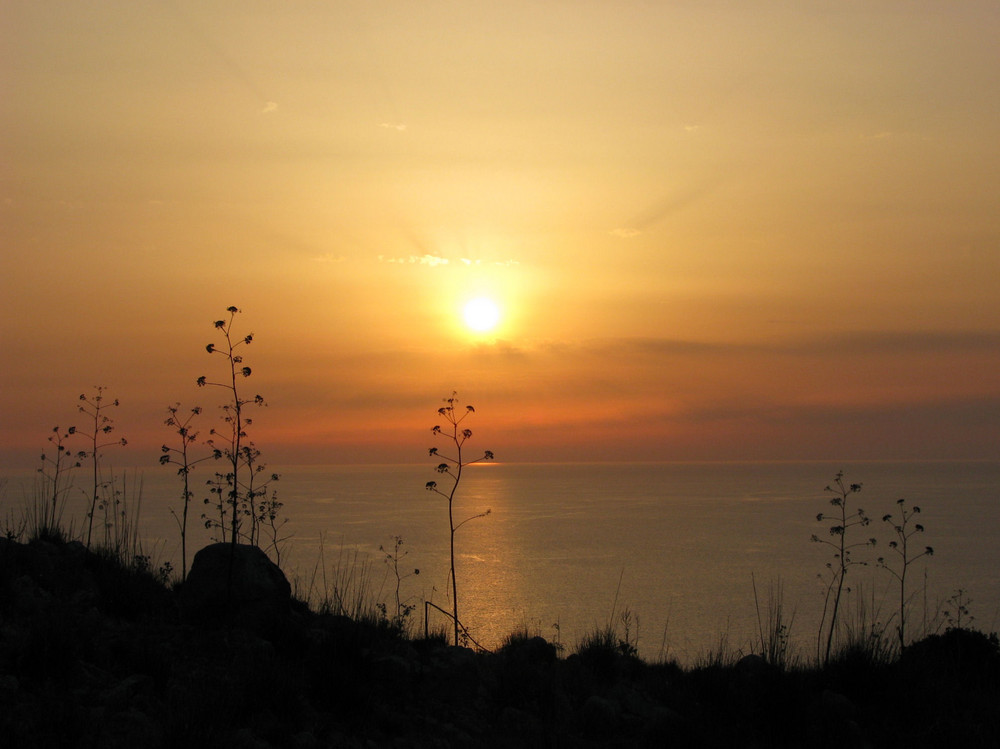 Palinuro: Tramonto del 21 luglio 2008, ore 21.00