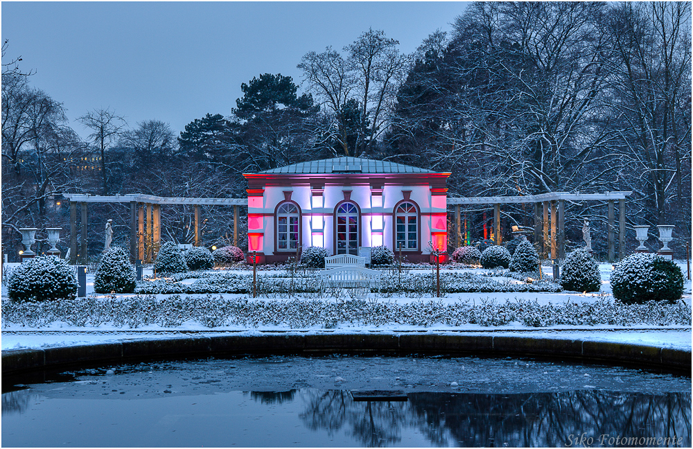 Palmengarten im Winterkleid