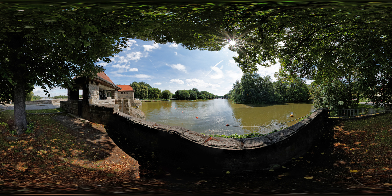 Palmengartenwehr in Leipzig