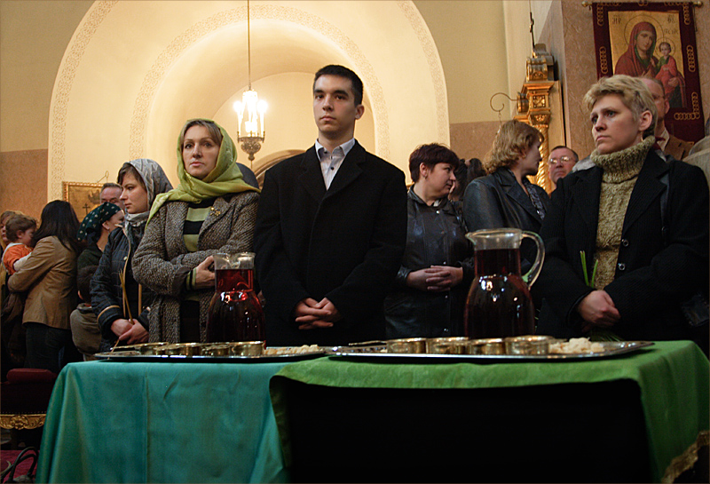 Palmsonntag in der Russisch-Orthodoxen Kirche in Wien