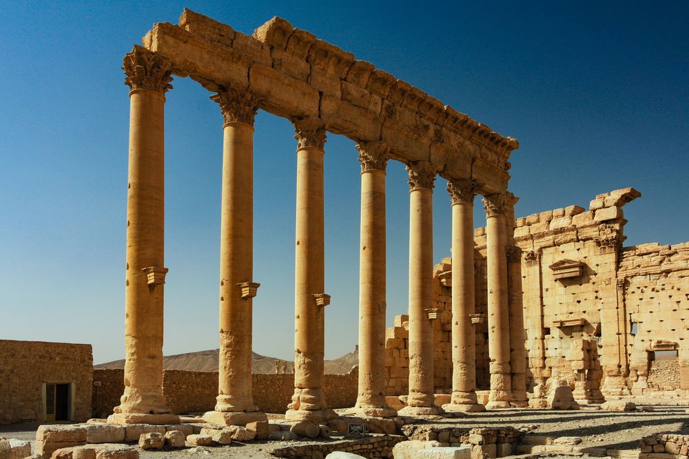 Palmyra: Beim Baaltempel (Archivaufnahme 2009)