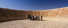 Palmyra: Die Sitzreihen im Römischen Theater (Archivaufnahme 2009)