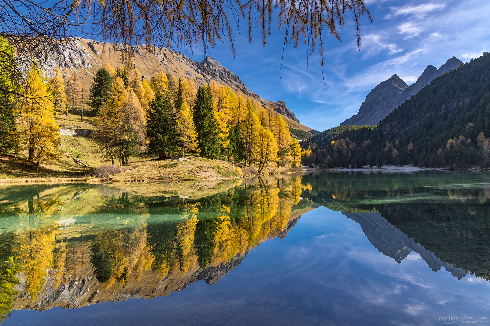 Palpuogna lake mirror