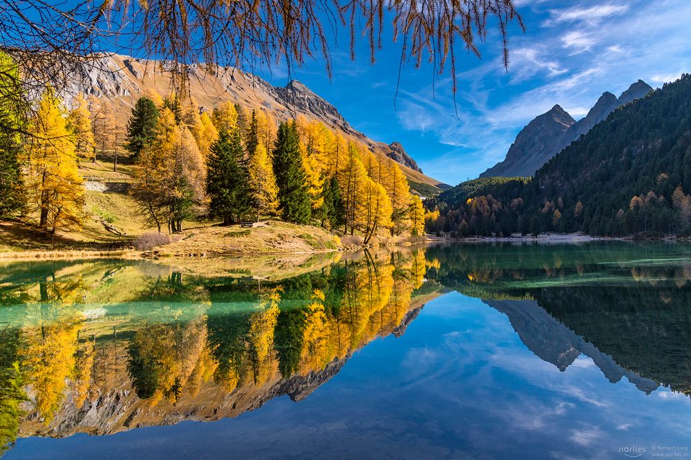 Palpuogna lake mirror