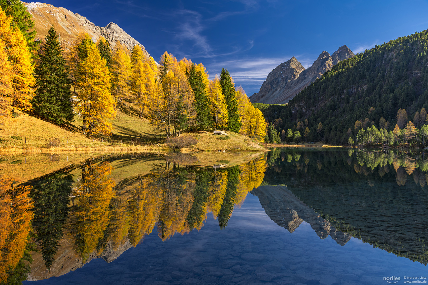 Palpuogna lake mirror