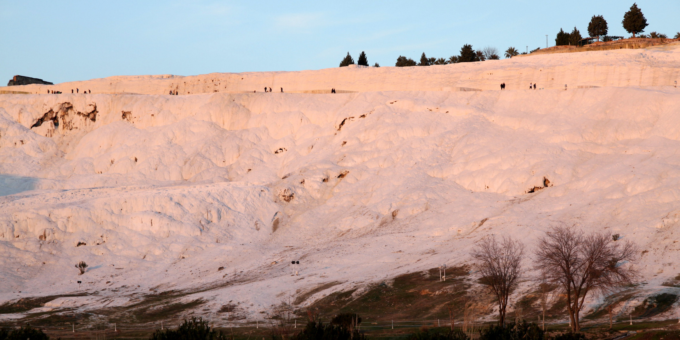 Pamukkale am Abend im Januar / Türkei