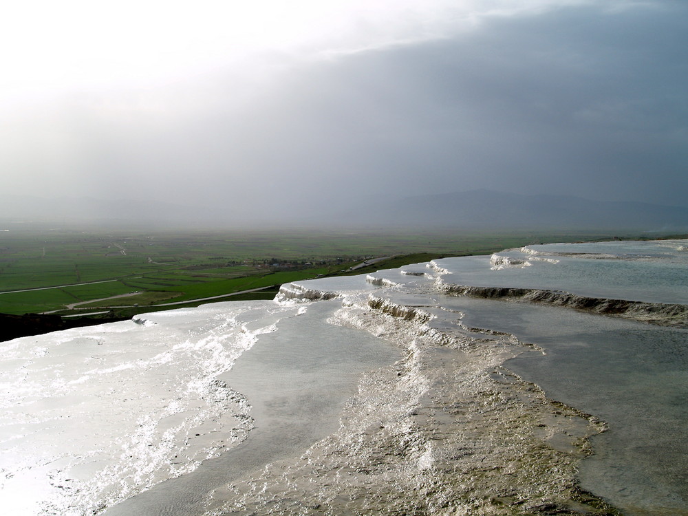 Pamukkale - Blick vom Kalkgebirge