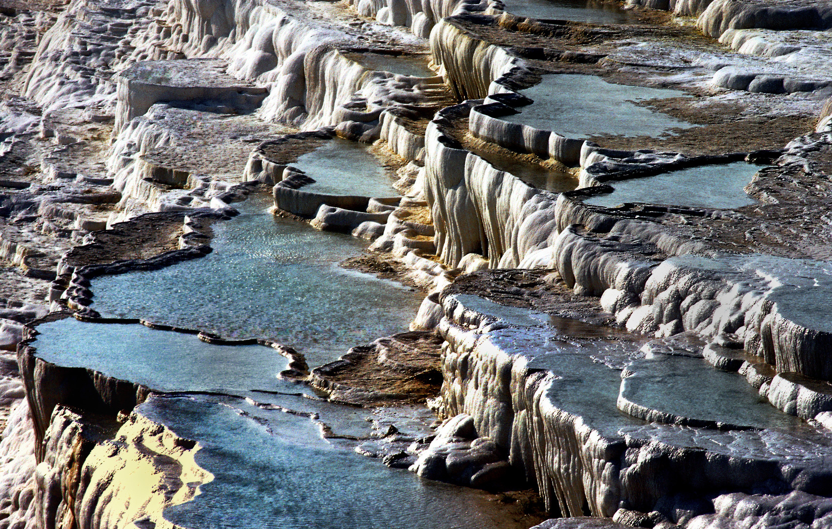 Pamukkale im Abendlicht