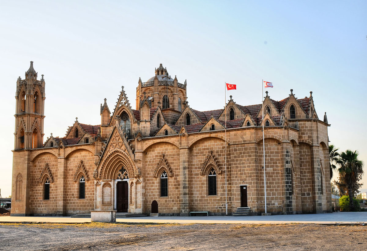 Panagia Church and Akdogan Mosque in Northern Cyprus  K.K. T.C