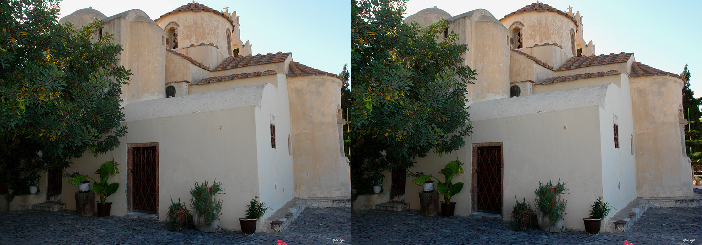 Panagia Episkopi Kirche - 3D Kreuzblick