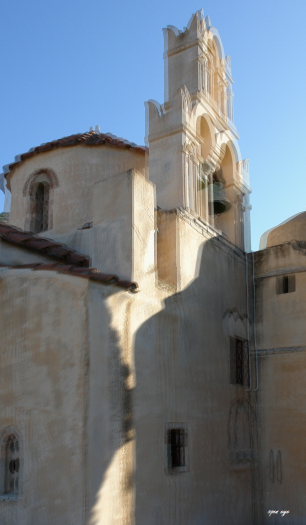  Panagia Episkopi Kirche Santorin - 3D Interlaced