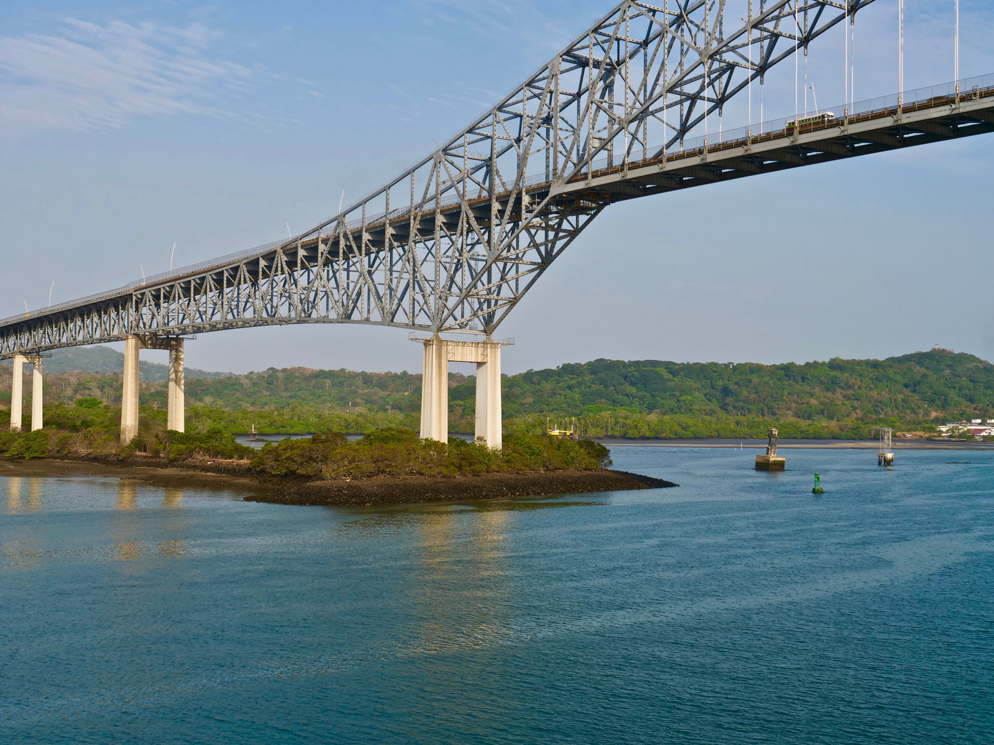 Panama Kanal. Alte Kanaldurchfahrt.