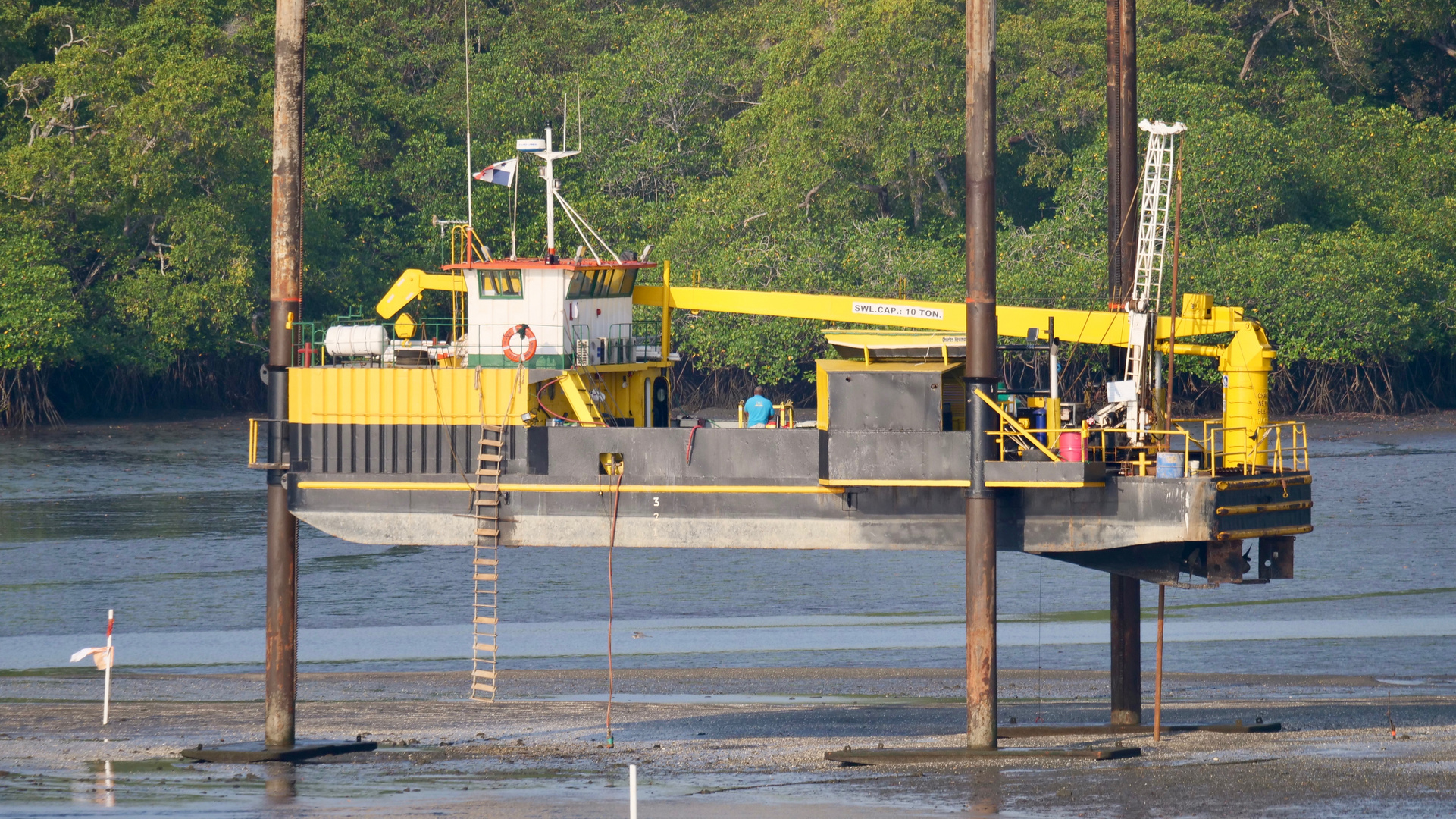 Panama Kanal. Alte Kanaldurchfahrt.